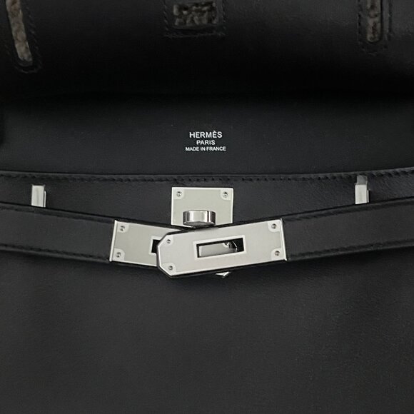 2024 New Hermes Mini Jypsiere - Noir / PHW - Evercolor New - Picture 3 of 9